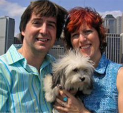 Rosie With Owners Deni Bonet And Andrew Holmes-Higgin